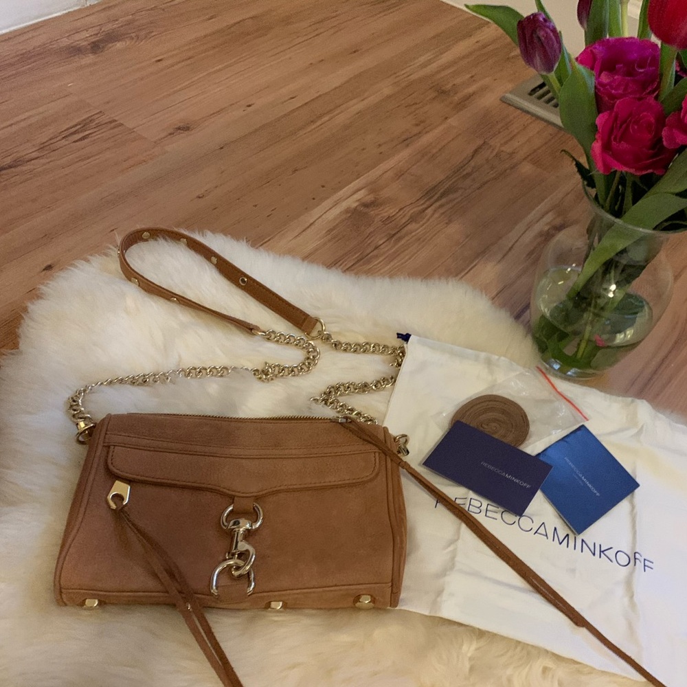 NWT Rebecca Minkoff Mini MAC Almond Crossbody